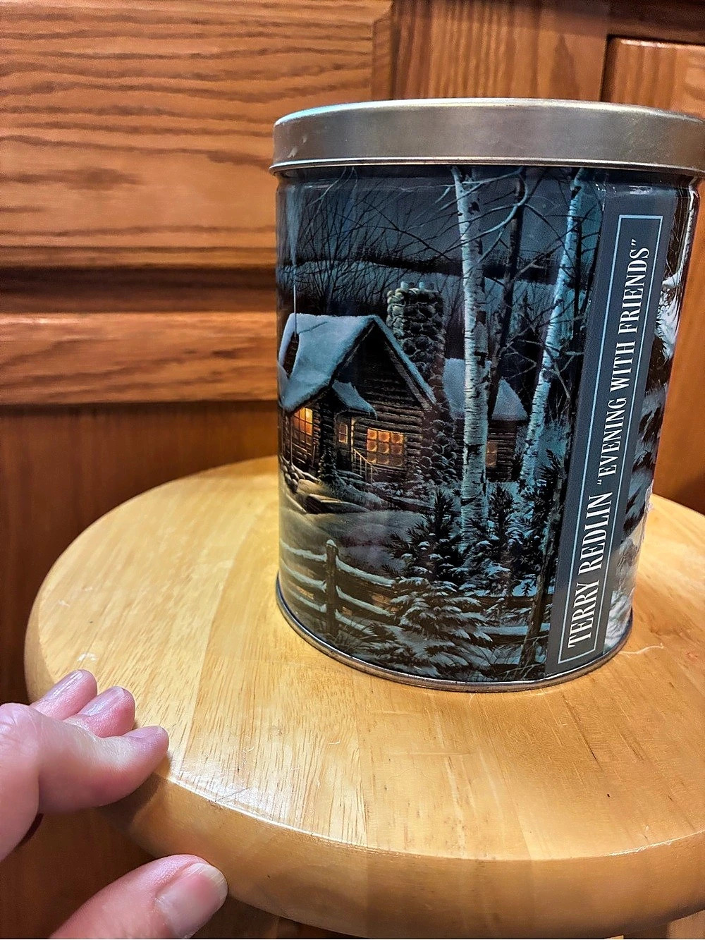 Terry Redlin Schwan's Collectible Tin - Evening with Friends Evening with